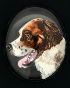 Saint Bernand Dog Portrait Essex Carving