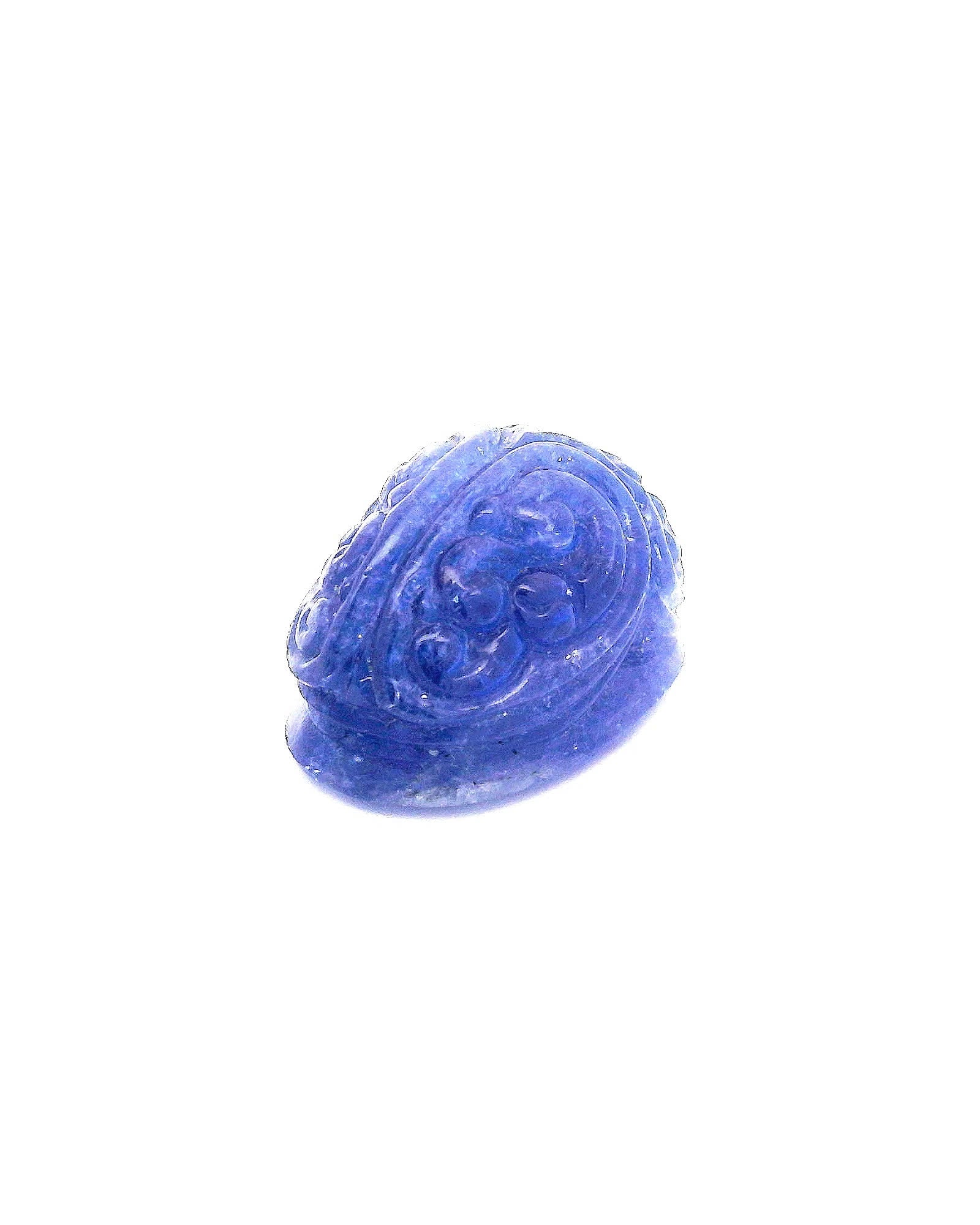 Tanzanite Scarab Carving