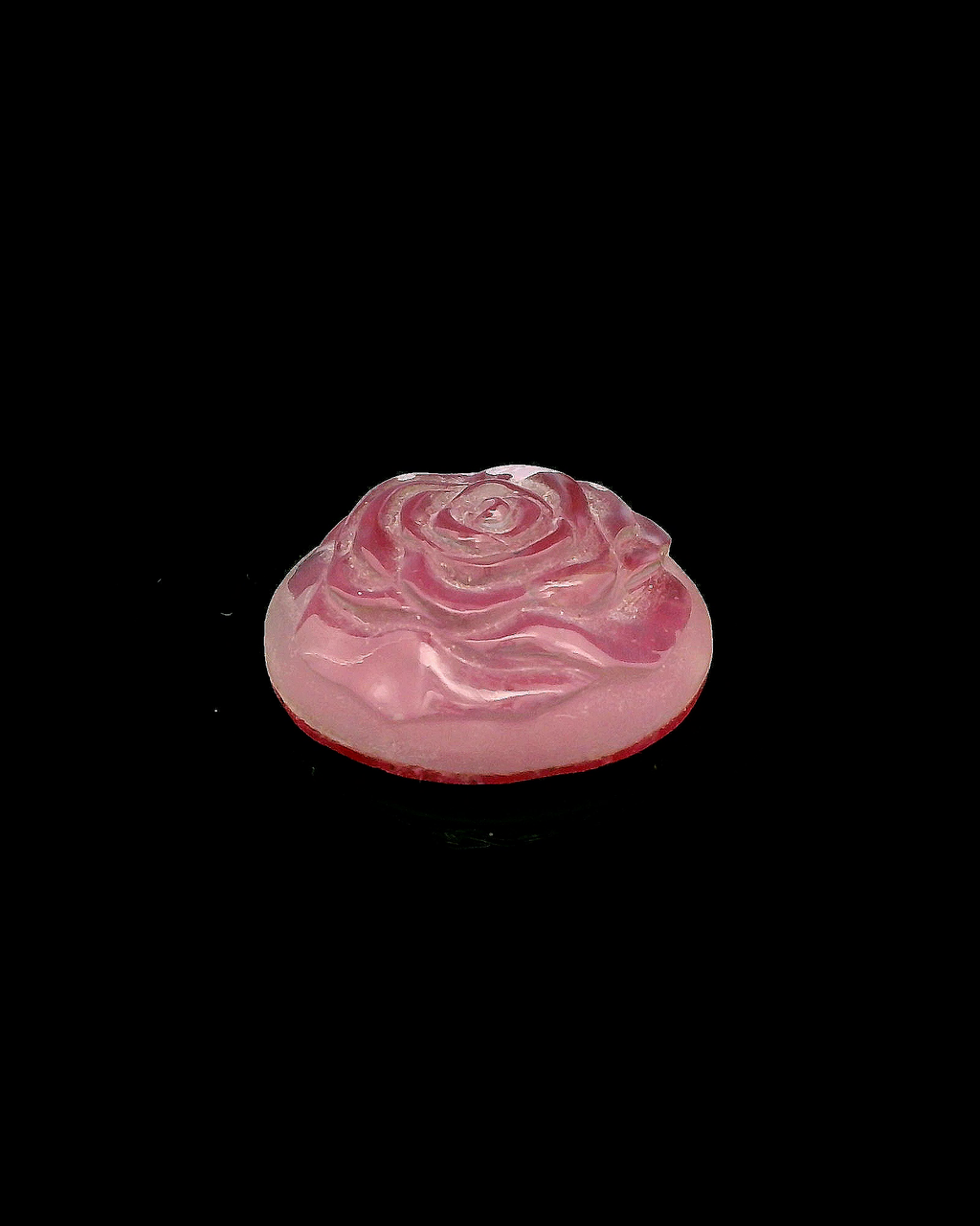Delicate Pink Rose Carving