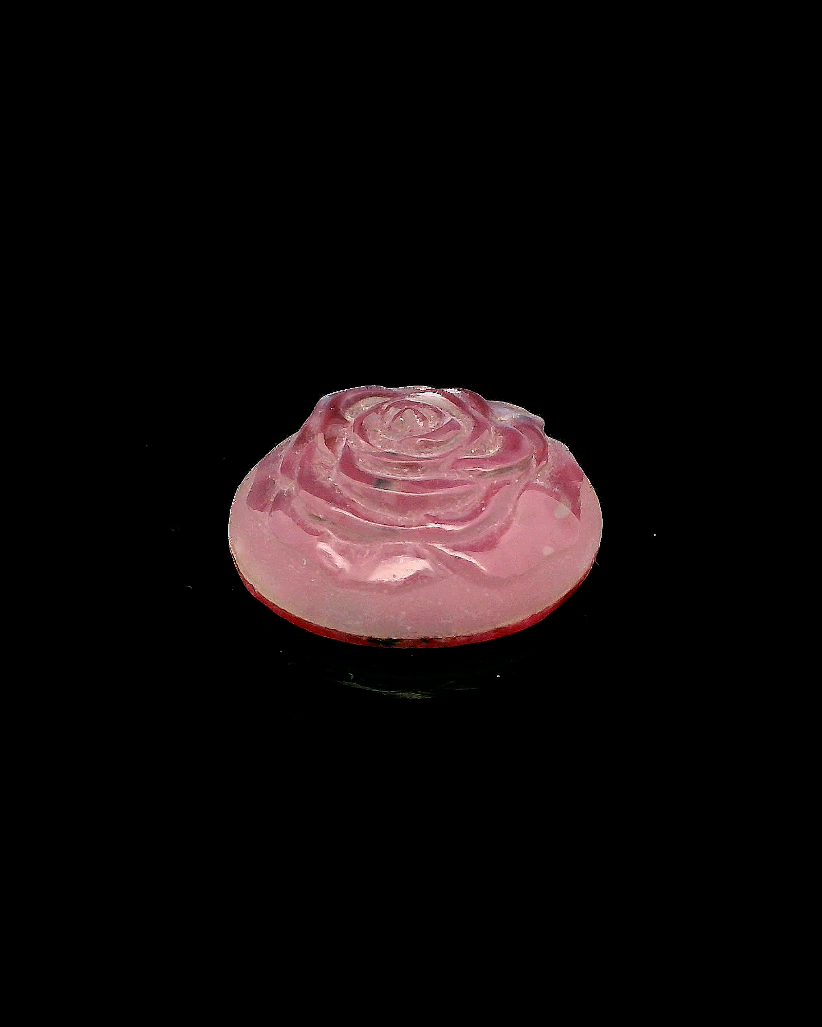Delicate Pink Rose Carving