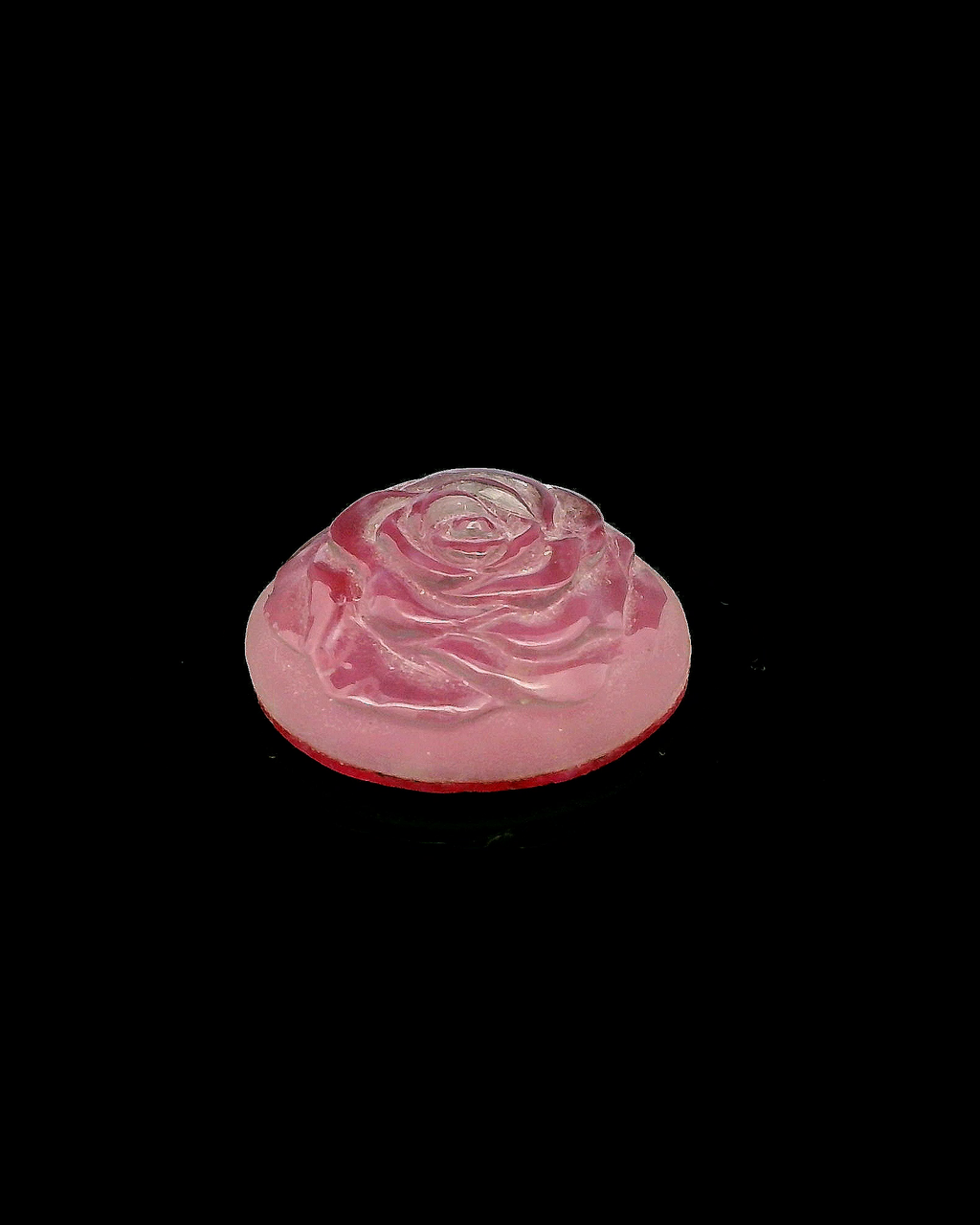 Delicate Pink Rose Carving