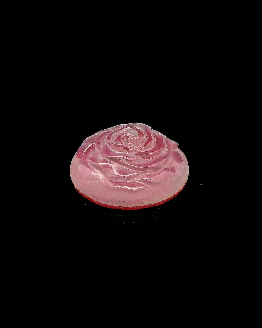 Delicate Pink Rose Carving