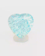 Topas Heart on Mother of Pearl